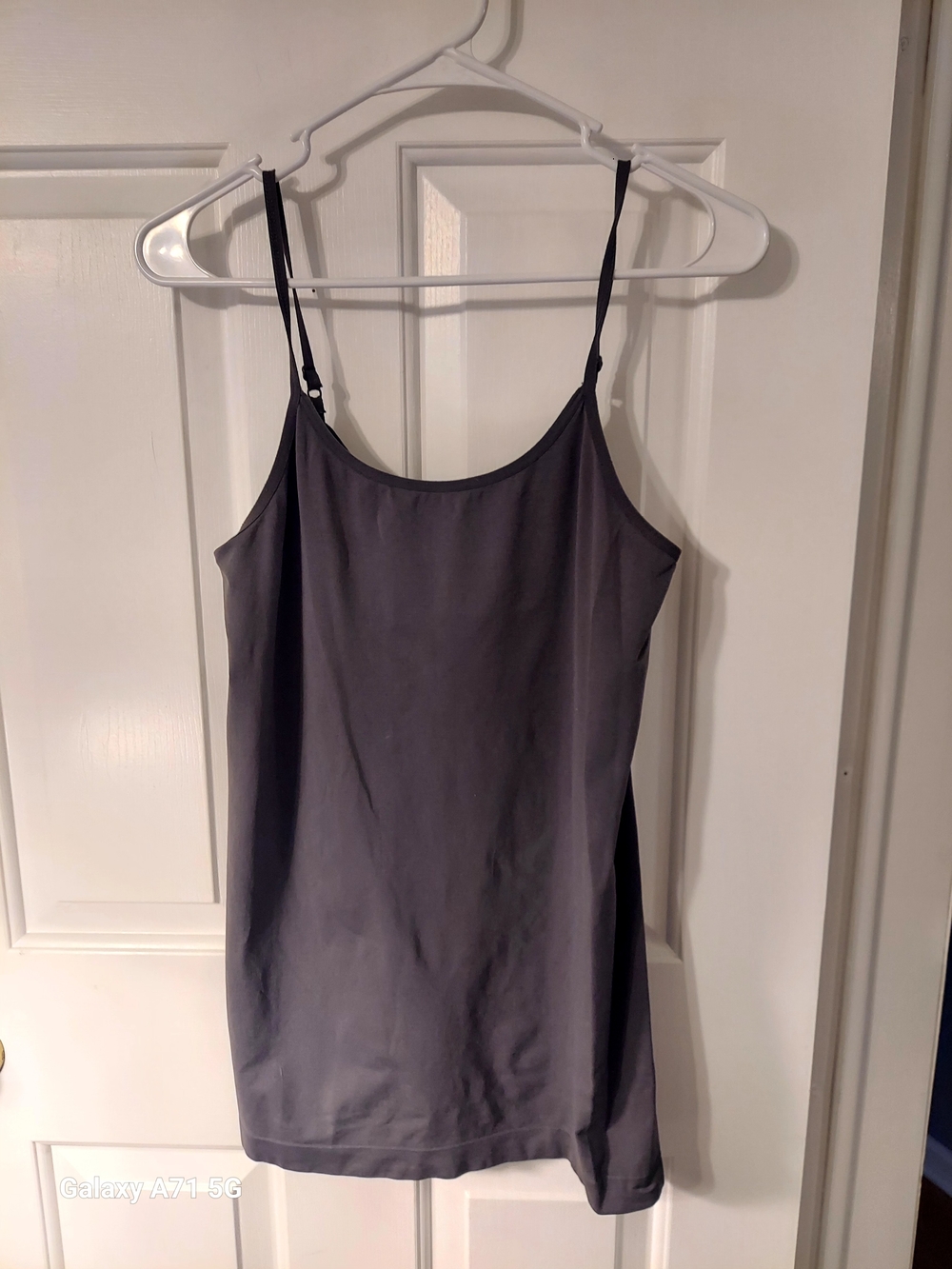 Apt. 9 Charcoal Gray Slip Camisole with Adjustable Straps